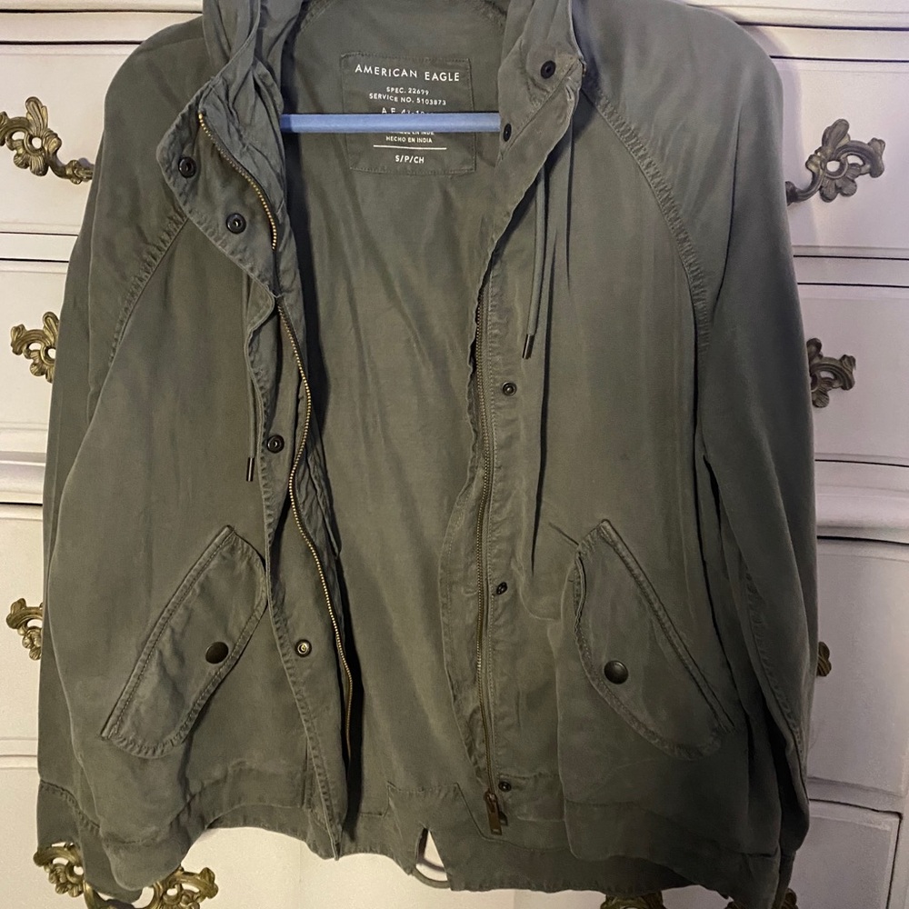 American Eagle Army Green light jacket size small